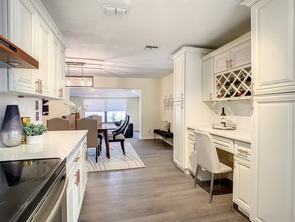 Pearl White cabinet collection